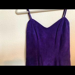 Vintage leather designer dress